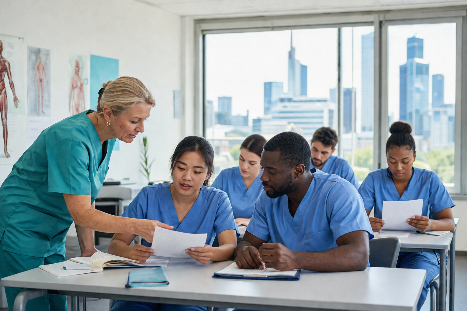 International nurses in structured training program for recognition process in Hessen Germany